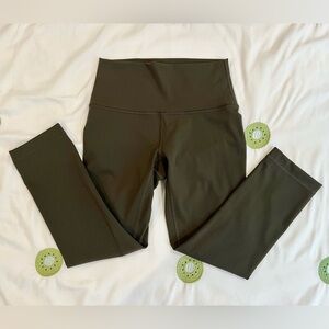 lululemon | Wunder Under High-Rise Crop 21", Dark Olive, Size 4